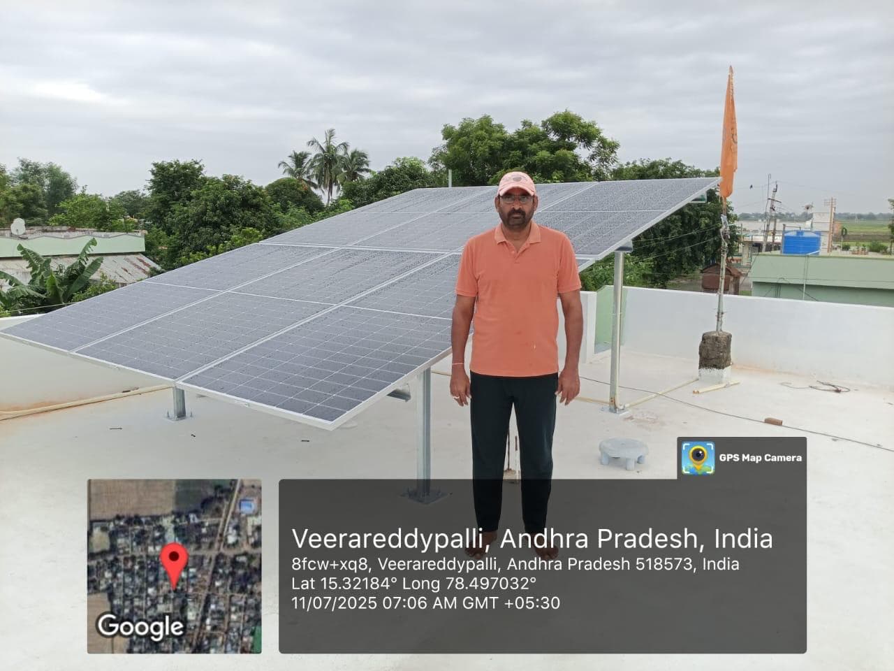 Solar installation in Veerareddypalli, Andhra Pradesh