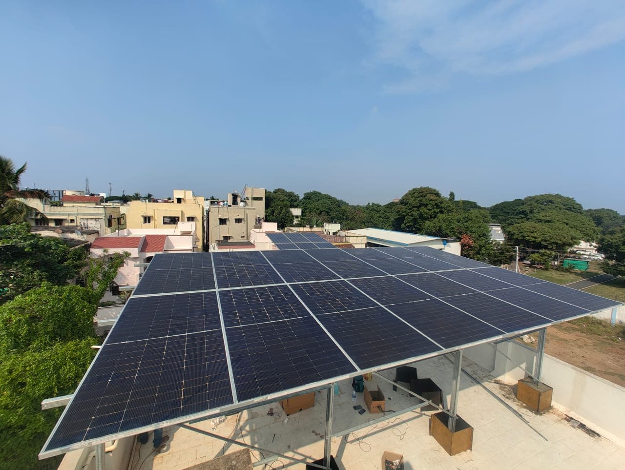 Solar panel installation